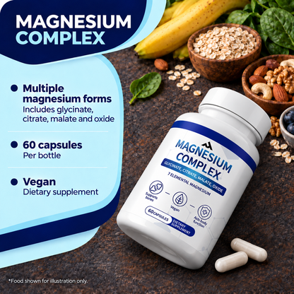 Magnesium Complex 7-Element Supplement 1000mg - 60 capsules